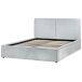 Beliani Cama con almacenaje Poliéster MOISSAC 177x224 Beliani Cama con almacenaje Poliéster MOISSAC 177x224 Azul Claro
