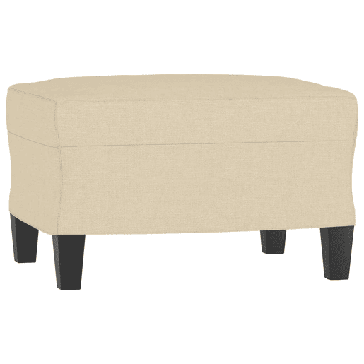 vidaXL 3 pcs conjunto de sofás com almofadões tecido cor creme vidaXL 3 pcs conjunto de sofás com almofadões tecido cor creme