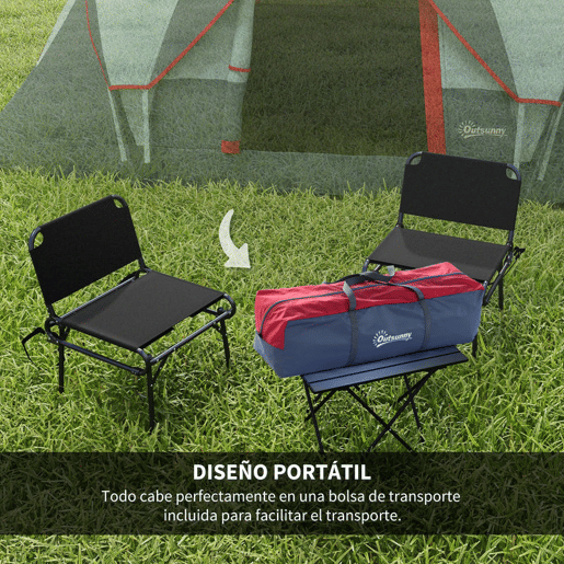 Outsunny Tenda de Campismo para 4-5 Pessoas Impermeável 3000mm+ Anti UV com Bolsa de Transporte e Gancho para Luz 455x230x180cm Cinza