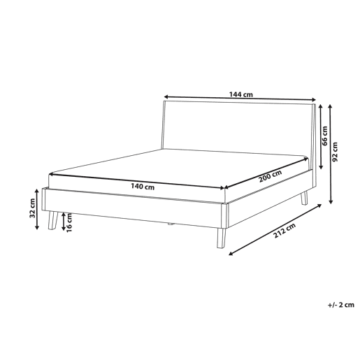 Beliani Cama MDF WIZERNES Beliani Cama MDF WIZERNES