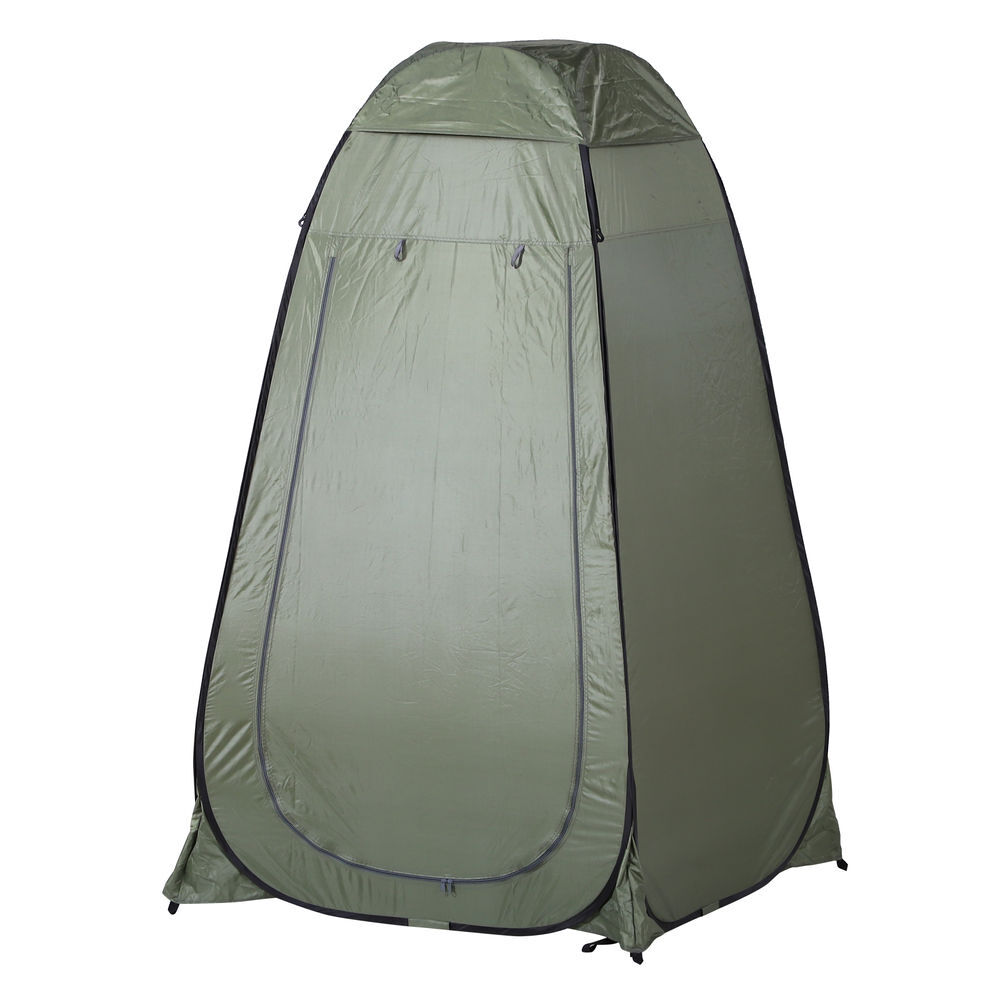 Outsunny tienda de ducha pop-up tienda de privacidad portátil tienda instantánea con bolsa de transporte para baño vestuario cambiador 120x120x190 cm verde
