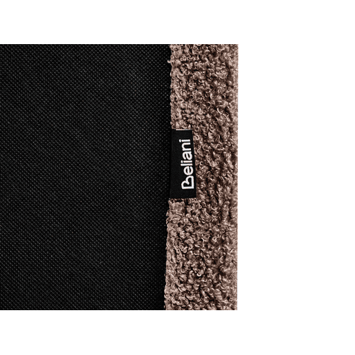 Cama de água Bouclé ALBI 160 x 200 cm Castanho