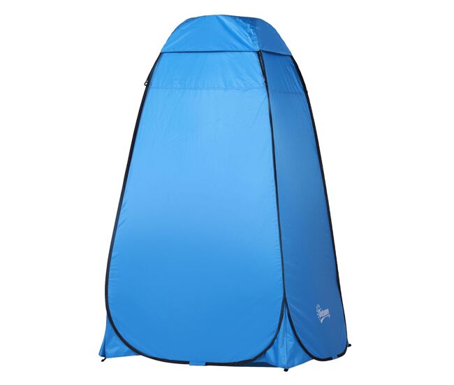 Outsunny tienda de ducha pop-up tienda de privacidad portátil tienda instantánea con bolsa de transporte para baño vestuario cambiador 120x120x190 cm