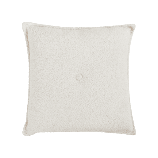Sofá de canto DOLVA Bouclé Branco creme 3 lugares à esquerda Sofá de canto DOLVA Bouclé Branco creme 3 lugares à esquerda