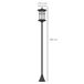 Farolas Solares Exterior Acero Inoxidable, ABS Outsunny Farolas Solares Exterior Acero Inoxidable, ABS Outsunny Negro