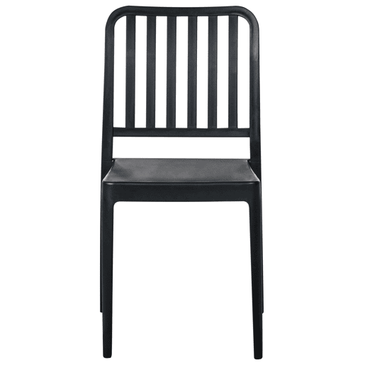 Conjunto de 4 cadeiras de jardim SERSALE Material sintético Preto