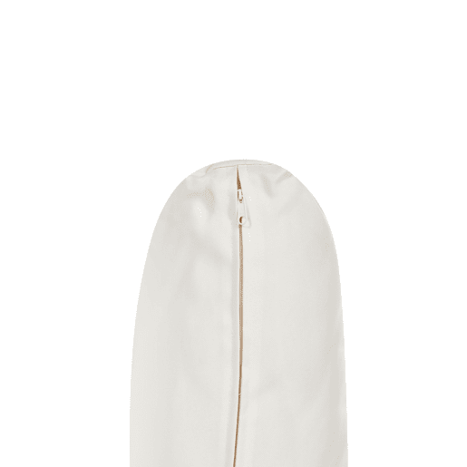Conjunto de 2 cadeiras de jardim com almofadas MICCIANO Madeira de acácia Branco creme