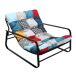 Sillón jardín acero, asiento yute resistente Sillón jardín acero, asiento yute resistente Multicolor