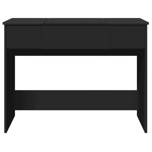 vidaXL Toucador com espelho 100x45x76 cm preto vidaXL Toucador com espelho 100x45x76 cm preto