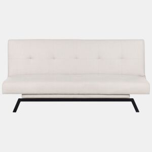 Sofá-cama LEEDS Tecido Branco 3 lugares
