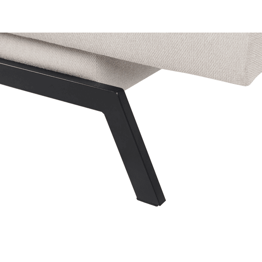 Sofá-cama LEEDS Tecido Branco 3 lugares Sofá-cama LEEDS Tecido Branco 3 lugares