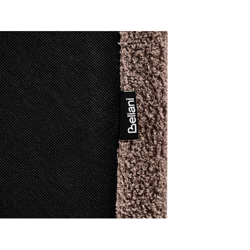 Cama de água Bouclé ALBI 180 x 200 cm Castanho