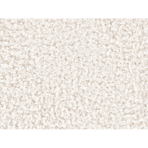 Cama de água Bouclé ALBI 180 x 200 cm Branco creme