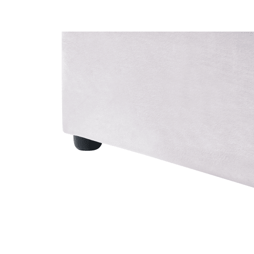 Cama de água Veludo LAVAUR 180 x 200 cm Branco creme