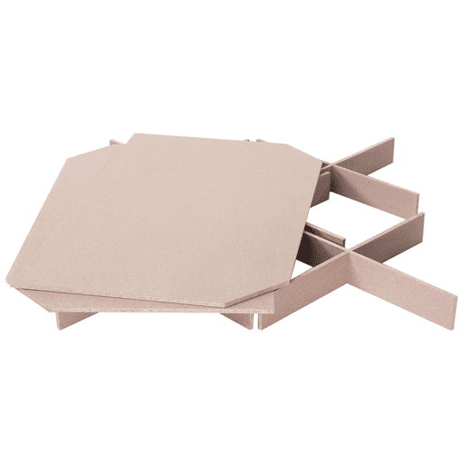 Cama de água Veludo LAVAUR 180 x 200 cm Branco creme