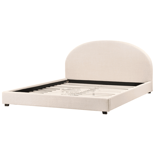 Cama Tecido VAUCLUSE 180 x 200 cm Creme claro