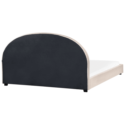 Cama Tecido VAUCLUSE 180 x 200 cm Creme claro