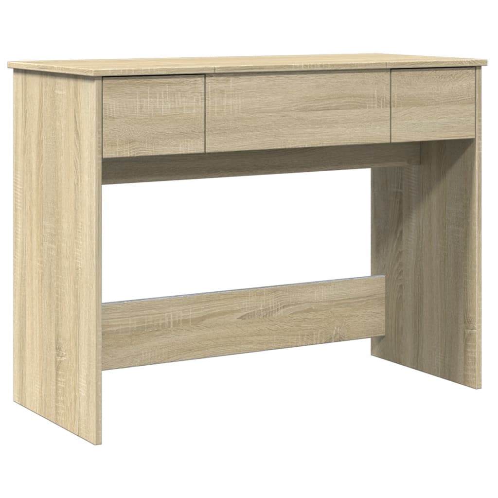 Vidaxl tocador con espejo color roble sonoma 100x45x76 cm