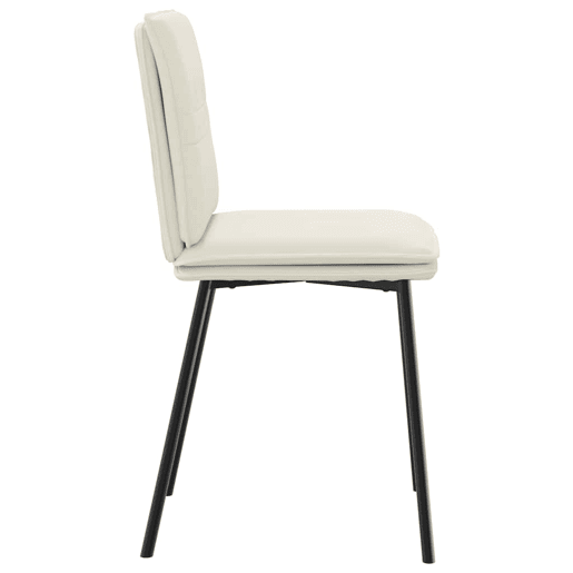 vidaXL Cadeiras de jantar 4 pcs veludo cor creme vidaXL Cadeiras de jantar 4 pcs veludo cor creme