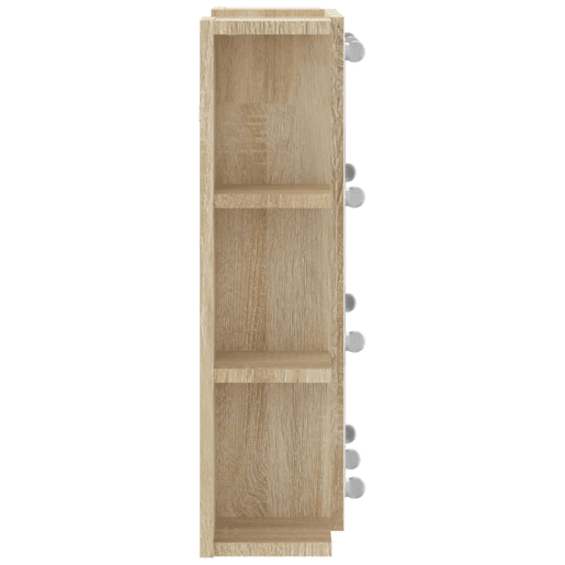 vidaXL Armário espelhado com LED 70x16,5x60 cm carvalho sonoma vidaXL Armário espelhado com LED 70x16,5x60 cm carvalho sonoma
