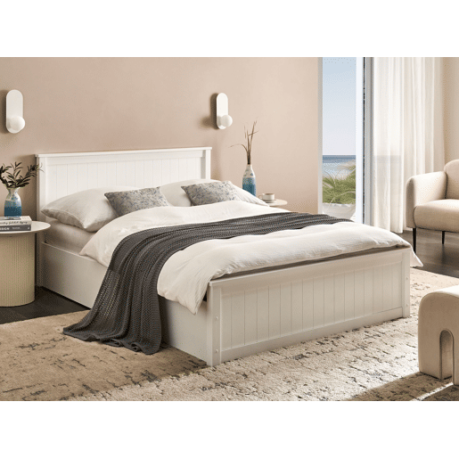 Cama baú Pinho LAMBRES 140 x 200 cm Branco