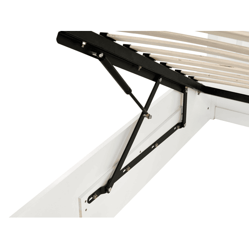 Cama baú Pinho LAMBRES 140 x 200 cm Branco