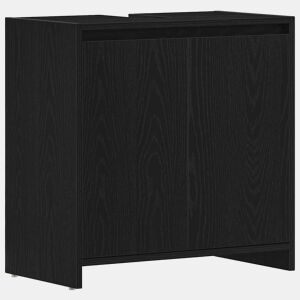 vidaXL Armário WC 60x33x60 cm derivados de madeira carvalho preto