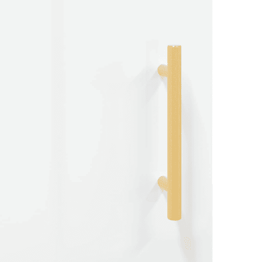 vidaXL Aparador 69,5x34x90 cm madeira processada branco brilhante vidaXL Aparador 69,5x34x90 cm madeira processada branco brilhante