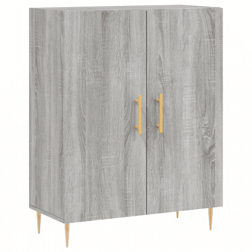 vidaXL Aparador 69,5x34x90 cm derivados de madeira cinzento sonoma vidaXL Aparador 69,5x34x90 cm derivados de madeira cinzento sonoma