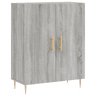 vidaXL Aparador 69,5x34x90 cm derivados de madeira cinzento sonoma
