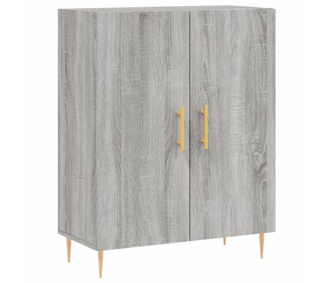 Vidaxl aparador de madera de ingeniería gris sonoma 69,5x34x90 cm