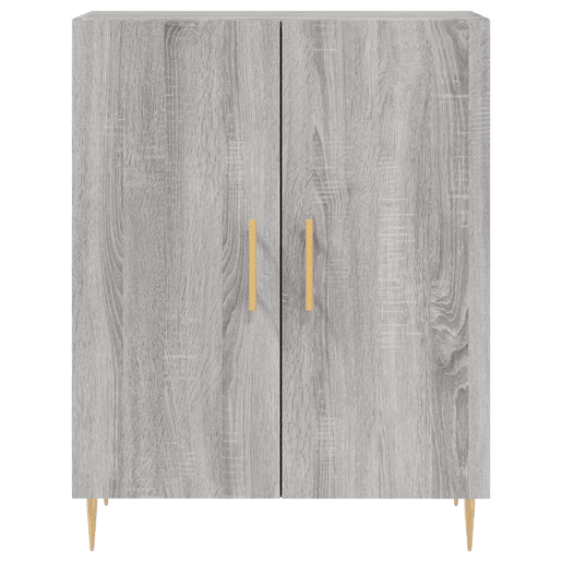 vidaXL Aparador 69,5x34x90 cm derivados de madeira cinzento sonoma vidaXL Aparador 69,5x34x90 cm derivados de madeira cinzento sonoma