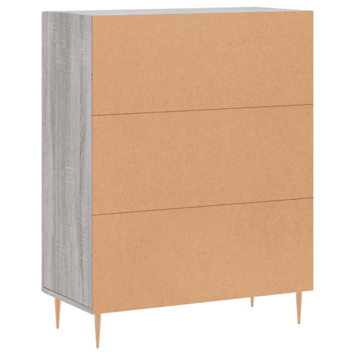 vidaXL Aparador 69,5x34x90 cm derivados de madeira cinzento sonoma vidaXL Aparador 69,5x34x90 cm derivados de madeira cinzento sonoma