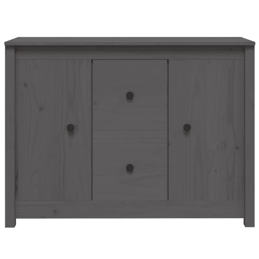 vidaXL Aparador 100x35x74 cm madeira de pinho maciça cinzento vidaXL Aparador 100x35x74 cm madeira de pinho maciça cinzento