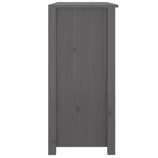 vidaXL Aparador 100x35x74 cm madeira de pinho maciça cinzento vidaXL Aparador 100x35x74 cm madeira de pinho maciça cinzento