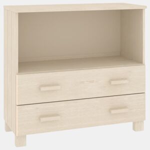 vidaXL Aparador HAMAR 85x35x80 cm pinho maciço castanho-mel