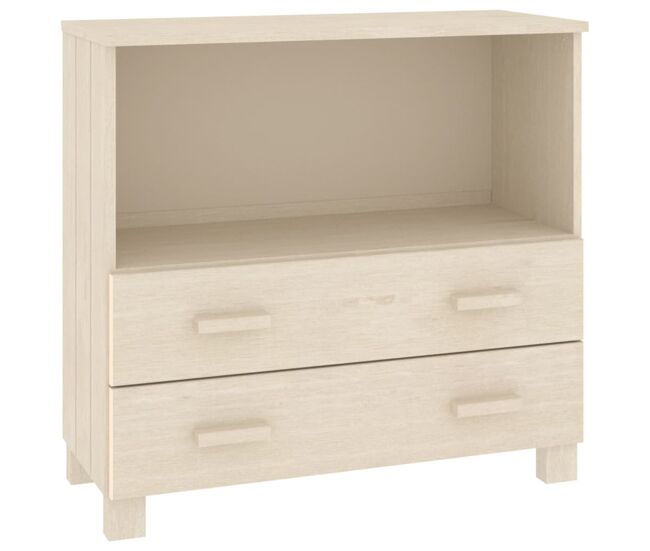 Vidaxl aparador hamar madera de pino maciza marrón miel 85x35x80 cm