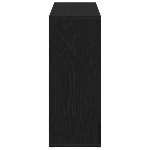 vidaXL Aparador Carvalho Preto 91x29,5x75 cm Madeira Engenheirada