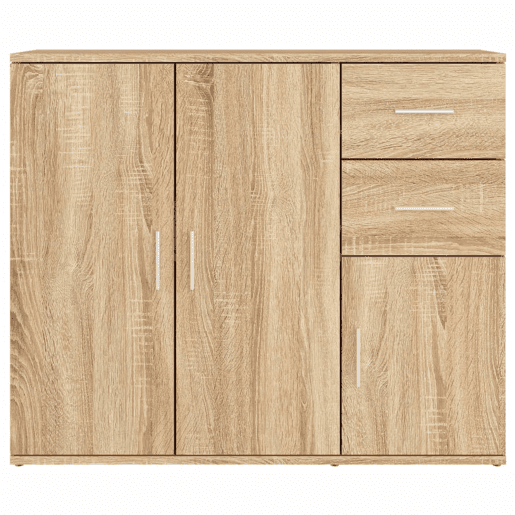 vidaXL Aparador Carvalho Sonoma 91x29,5x75 cm Madeira Engenheirada