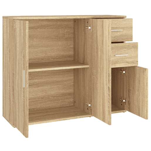 vidaXL Aparador Carvalho Sonoma 91x29,5x75 cm Madeira Engenheirada