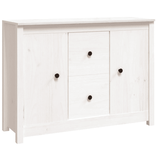 vidaXL Aparador 100x35x74 cm madeira de pinho maciça branco vidaXL Aparador 100x35x74 cm madeira de pinho maciça branco