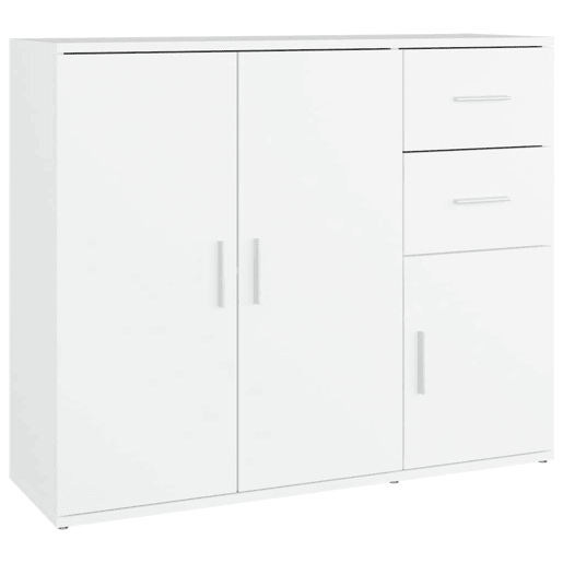 vidaXL Aparador 91x29,5x75 cm derivados de madeira branco