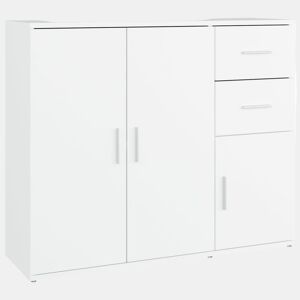 vidaXL Aparador 91x29,5x75 cm derivados de madeira branco