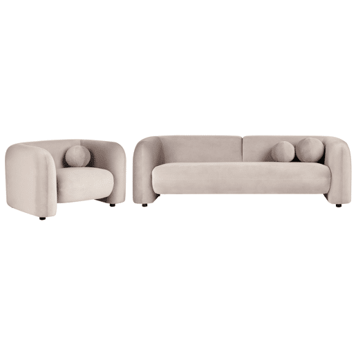 Beliani Conjunto de sofás LEIREN