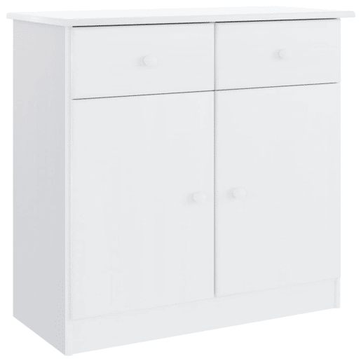 vidaXL Aparador ALTA 77x35x73 cm madeira de pinho maciça branco