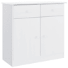 vidaXL Aparador ALTA 77x35x73 cm madeira de pinho maciça branco