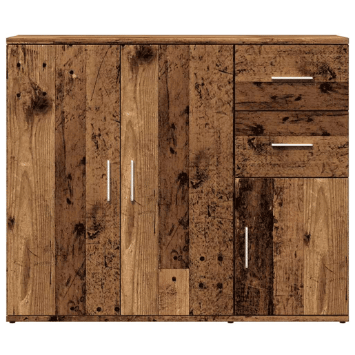vidaXL Aparador 91x29,5x75 cm derivados de madeira madeira velha