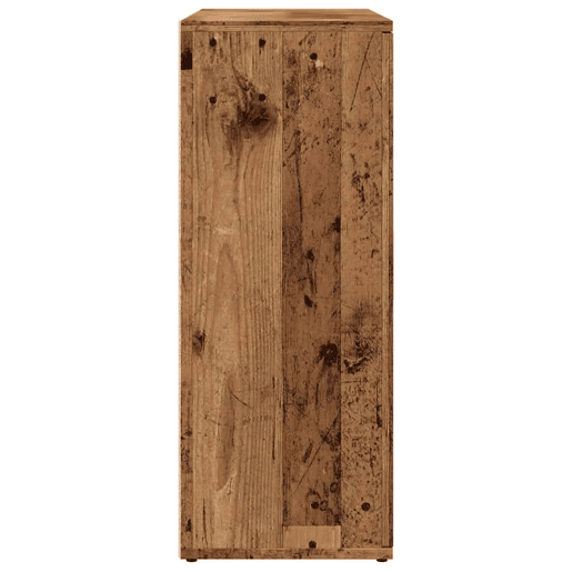 vidaXL Aparador 91x29,5x75 cm derivados de madeira madeira velha