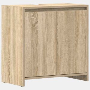 vidaXL Armário casa de banho 60x33x61 cm contrapl. carvalho sonoma