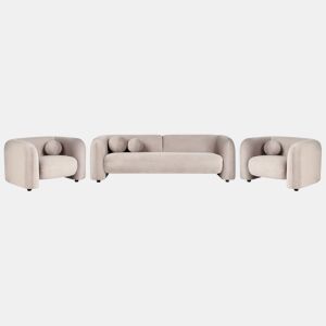 Beliani Conjunto de sofás LEIREN